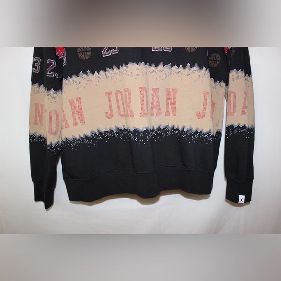 Men’s Air Jordan Basketball Holiday Fleece Crewneck Sweatshirt Size XL - Picture 3 of 12
